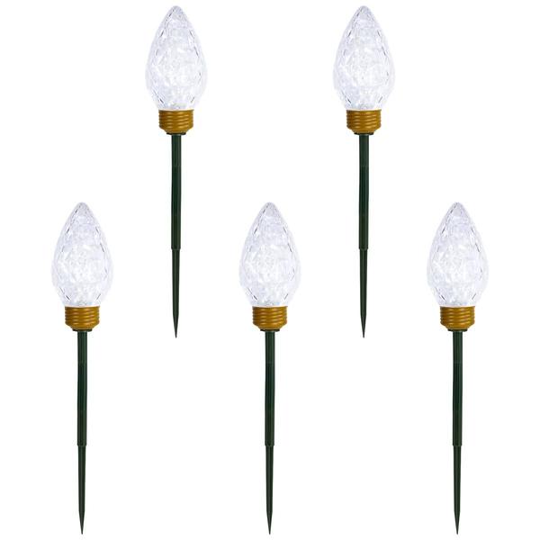 Northlight 8ft. LED C9 Style Christmas Pathway Lawn Stakes