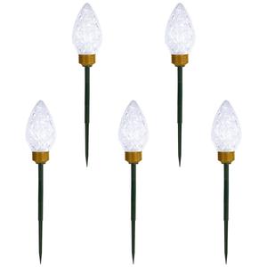 Northlight 8ft. LED C9 Style Christmas Pathway Lawn Stakes