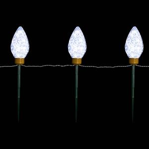 Northlight 3ct. LED C9 Style Christmas Pathway Lawn Stakes alternate view