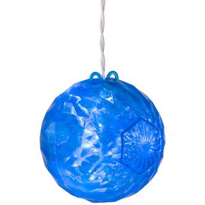 Northlight Blue LED Hanging Crystal Sphere Decor