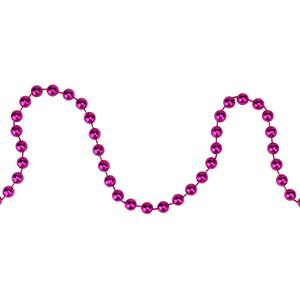 Northlight Shiny Metallic Pink Beaded Christmas Garland