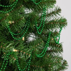 Northlight Shiny Metallic Green Beaded Christmas Garland alternate view