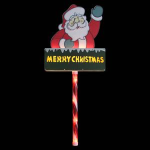 Northlight Santa Claus 'Merry Christmas' Lawn Stake alternate view