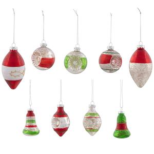 Northlight 9ct. 2-Finish Christmas Ornaments