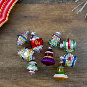Northlight 9ct. Glittered Glass Christmas Ornaments alternate view