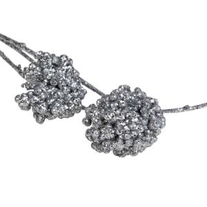 Northlight 32in. Silver Sequin Artificial Allium Christmas Spray alternate view