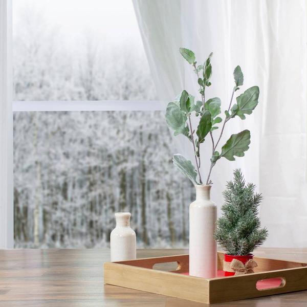 Northlight 32in. Frosted Oak Leaf Artificial Christmas Spray alternate view