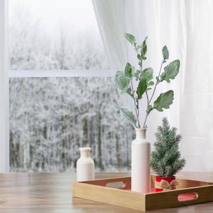 Northlight 32in. Frosted Oak Leaf Artificial Christmas Spray alternate view
