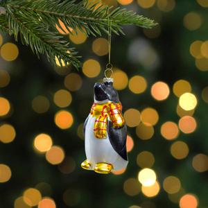 Northlight 3.75in. Glass Penguin Christmas Ornament alternate view