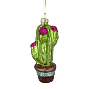 Northlight Pink Potted Cactus Christmas Ornament