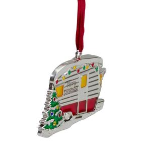 Northlight Plated Camper w/ European Crystals Christmas Ornament alternate view