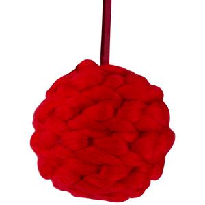 Northlight 5.5in. Red Yarn Ball Hanging Christmas Ornament