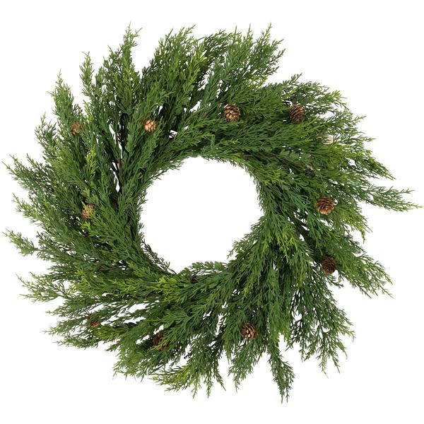 Northlight 24in. Cedar Artificial Christmas Wreath