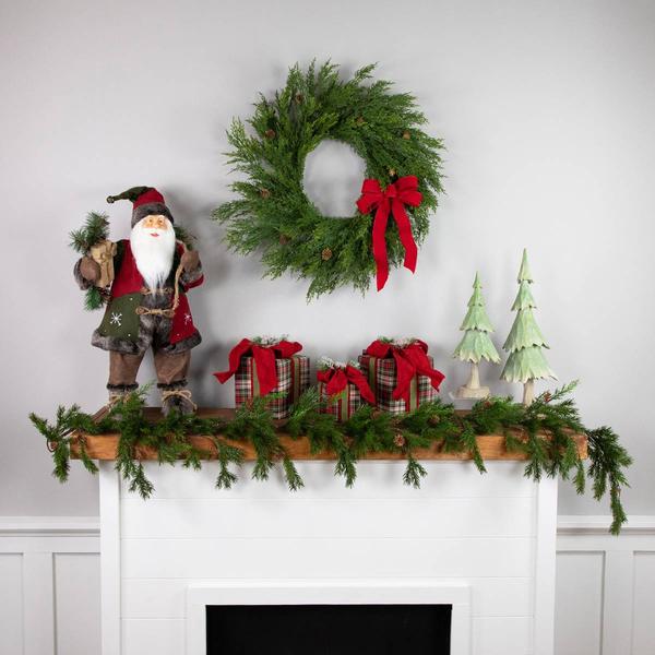 Northlight 24in. Cedar Artificial Christmas Wreath alternate view