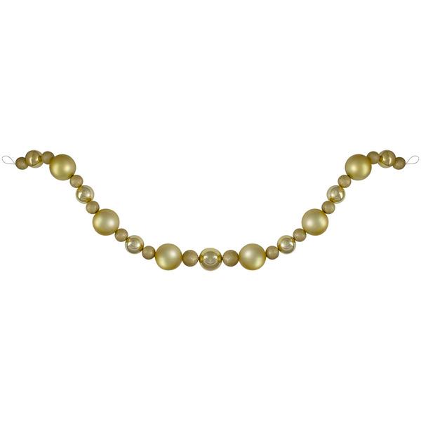 Northlight 6ft. Vegas Gold Ball Christmas Garland