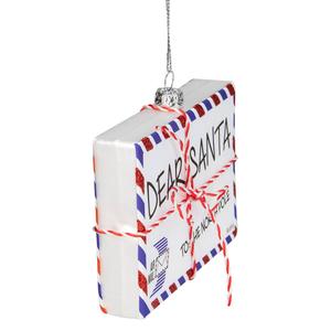 Northlight USPS Dear Santa Glass Envelope Ornament alternate view