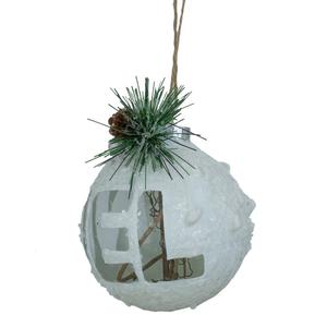 Northlight 5in. White Frosted NOEL Christmas Ornament alternate view