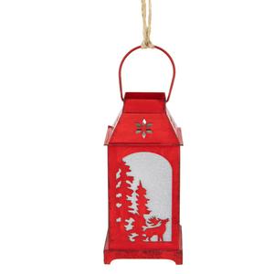 Northlight Reindeer Silhouette Lantern Ornament