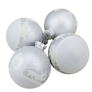 Northlight Reindeer Christmas Ball Ornaments - Set of 4