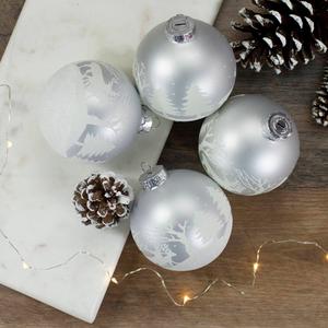 Northlight Reindeer Christmas Ball Ornaments - Set of 4 alternate view