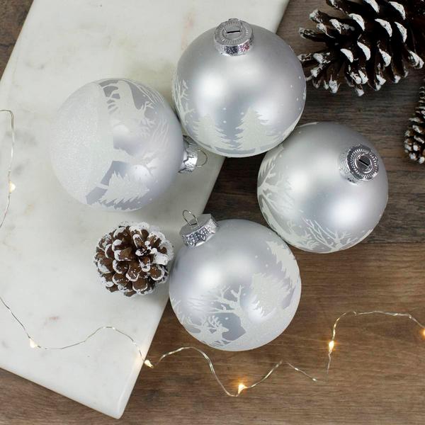 Northlight Reindeer Christmas Ball Ornaments - Set of 4 alternate view