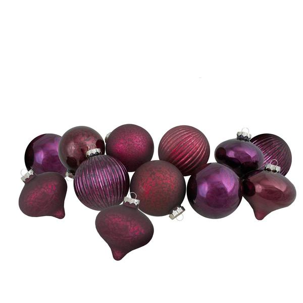 Northlight 12pc. Jewel Tone Glass Christmas Ornaments