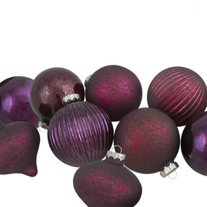 Northlight 12pc. Jewel Tone Glass Christmas Ornaments alternate view