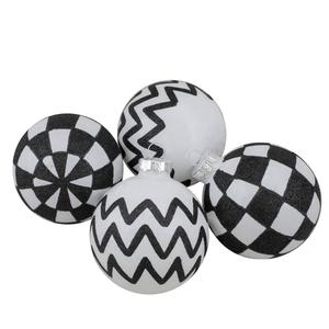 Northlight Glass Ball Christmas Ornaments - Set of 4