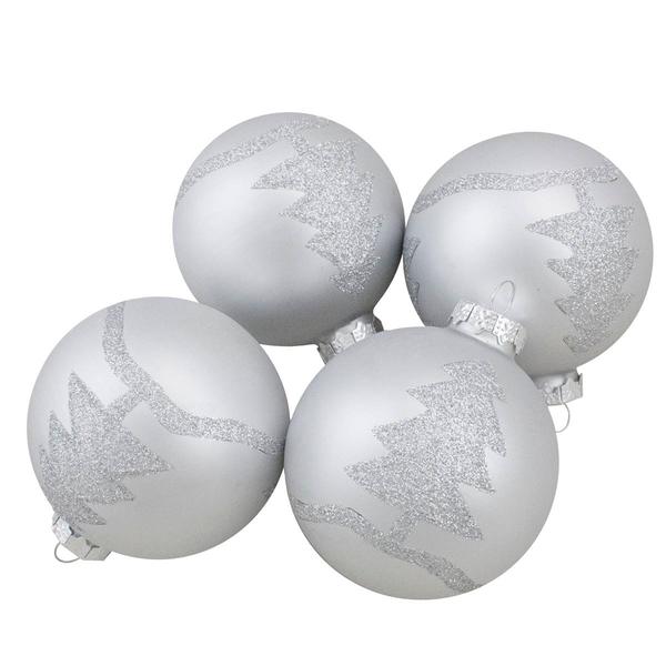 Northlight Christmas Tree Ball Ornaments - Set of 4