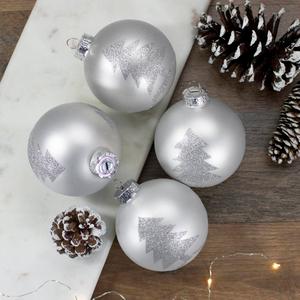 Northlight Christmas Tree Ball Ornaments - Set of 4 alternate view