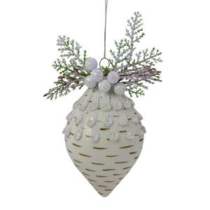 Northlight Cedar and Berries Finial Christmas Ornament