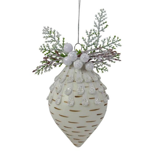 Northlight Cedar and Berries Finial Christmas Ornament