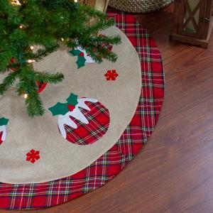 Northlight 36in. Plaid Christmas Tree Skirt alternate view