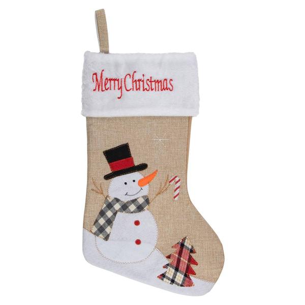 Northlight 19in. Snowman Christmas Stocking