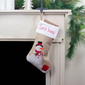 Northlight 19in. Let it Snow Snowman Christmas Stocking alternate view