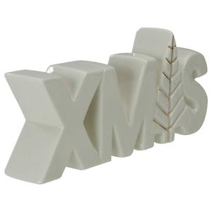 Northlight Lettered 8in. XMAS Tree Ceramic Christmas Sign alternate view