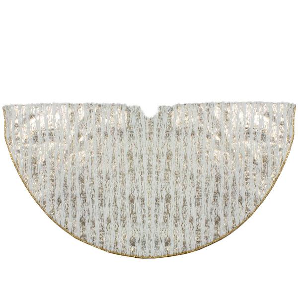 Northlight 48in. Wood Grain Pattern Christmas Tree Skirt