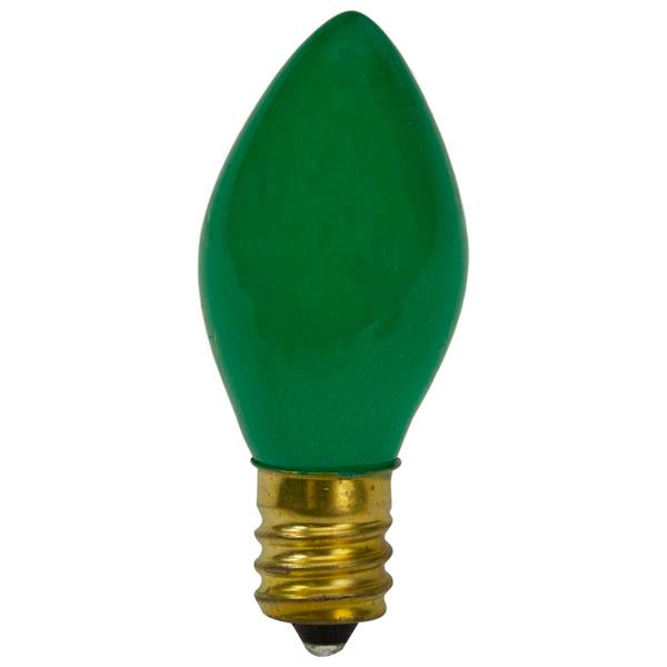 Northlight C7 Green Opaque Replacement Bulbs - Pack of 4 alternate view