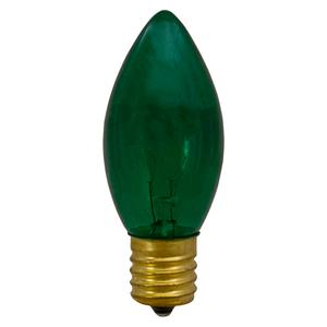 Northlight 4pk. C9 Green Transparent Replacement Bulbs alternate view