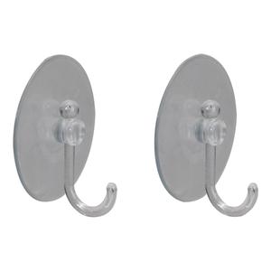Northlight 2pk. Clear Suction Cups with Hooks alternate view