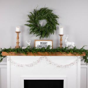 Northlight Metallic Rose Gold Beaded Christmas Garland alternate view