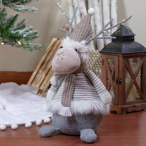 Northlight 18in. LED Knit Reindeer Christmas Figure alternate view