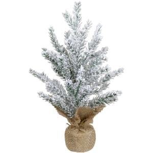 Northlight 12in. Flocked Mini Pine Christmas Tree