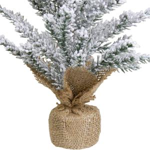 Northlight 12in. Flocked Mini Pine Christmas Tree alternate view
