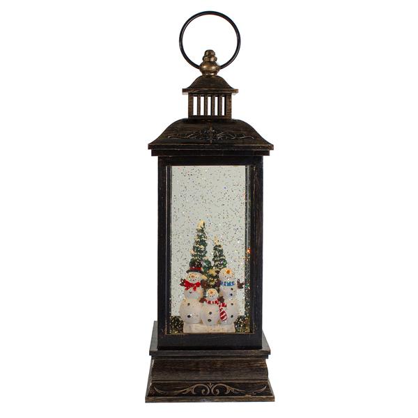 Northlight LED Snowman Family Christmas Snow Globe