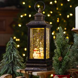 Northlight LED Snowman Family Christmas Snow Globe alternate view