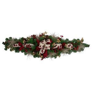 Northlight 52in. Berries & Bow Artificial Christmas Swag