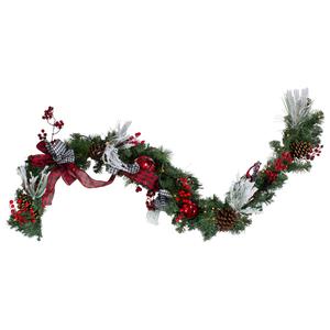 Northlight 6ft. Pre-Lit Plaid Artificial Garland