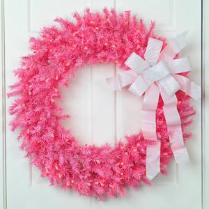 Northlight 36in. Pink Spruce Artificial Christmas Wreath alternate view