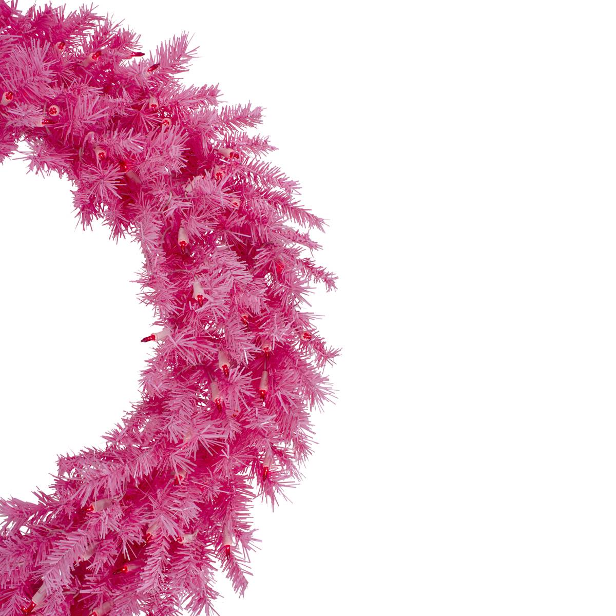 Northlight Seasonal 36in. Pink Spruce Artificial Christmas Wreath